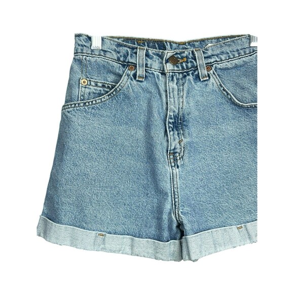 Vintage Levi’s 954 High Rise Jean Shorts Women’s Sz 5 90s Orange Tab Made in USA - Picture 2 of 9
